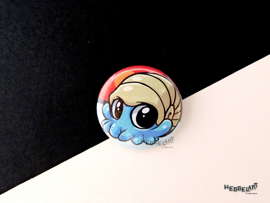 Button - Omanyte - 38mm Badge - #138 (Button)