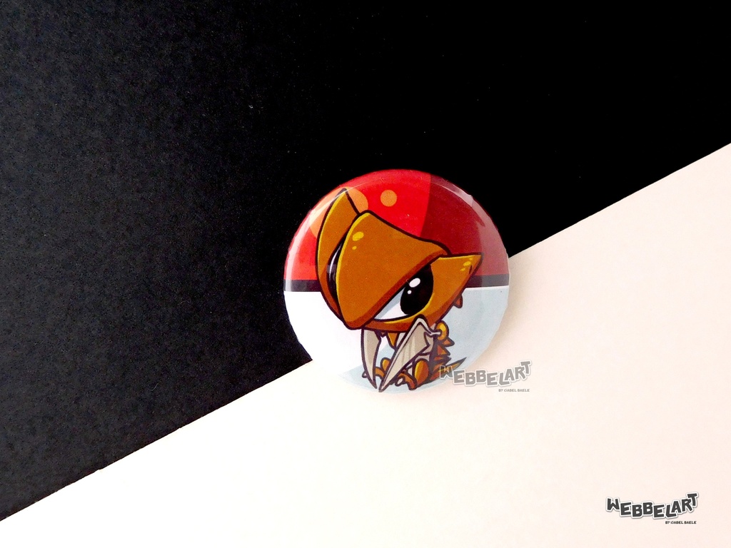 Button - Kabutops - 38mm Badge - #141