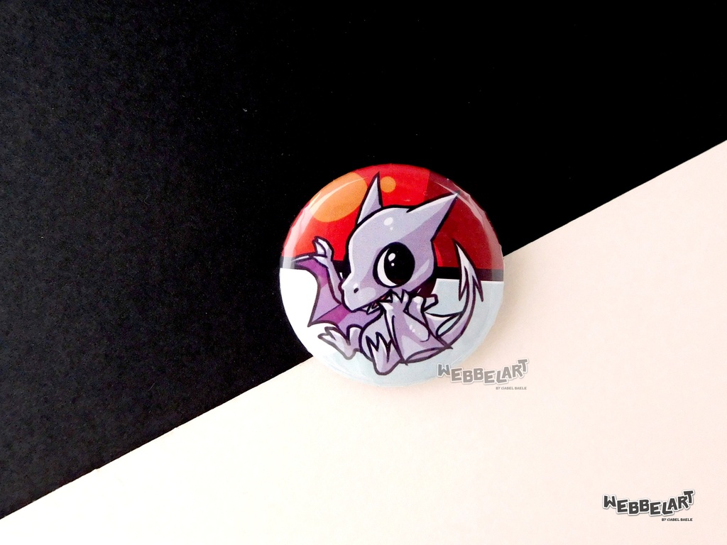 Button - Aerodactyl - 38mm Badge - #142 (Button)