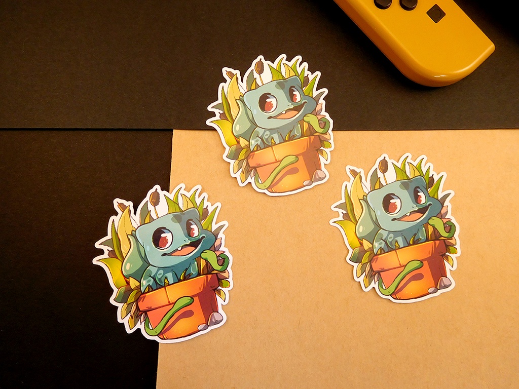 Bulbasaur - Pokemon Starter Kanto - Generation 1 - Sticker