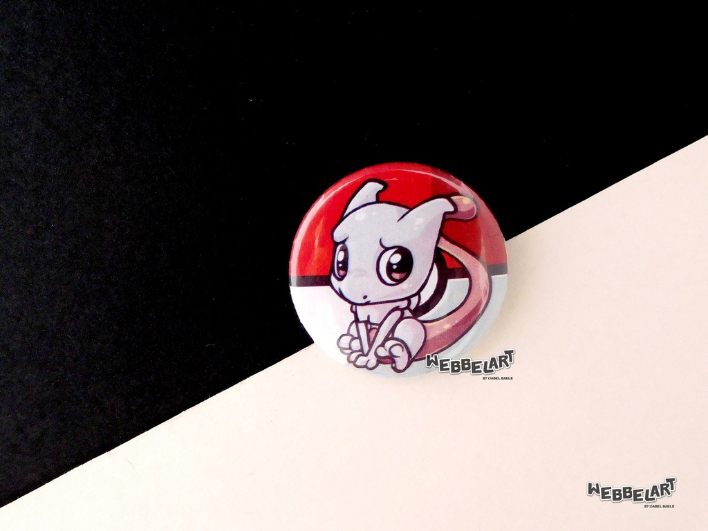 Button - Mewtwo - 38mm Badge - #150