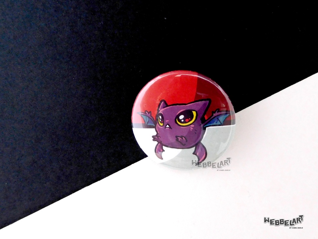 Button - Crobat - 38mm Badge - #169