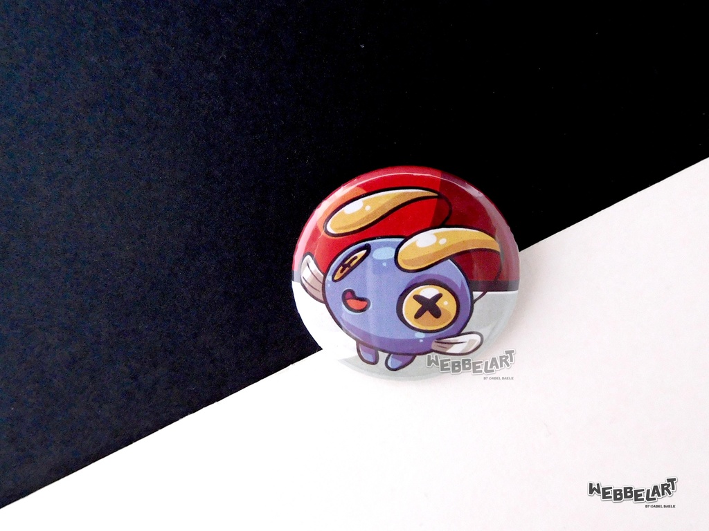 Button - Chinchou - 38mm Badge - #170