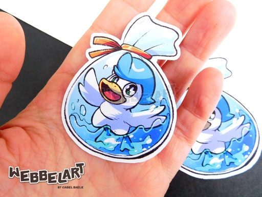 Quaxly - Pokemon Starter - Generation 9 - Sticker