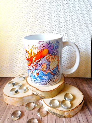 The Golden Jackalope MUG - Webbelart