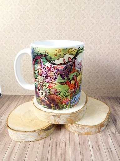 eeveelutions fanart mug -pokemon - Webbelart