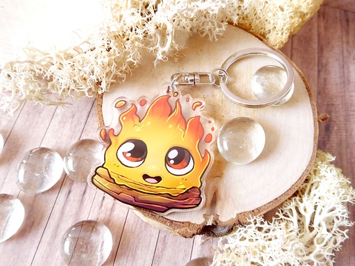 Calcifer - Howl's moving castle fanart - Acrylic keychain