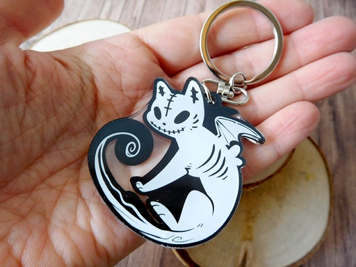 Voodoo Cat - Acrylic keychain