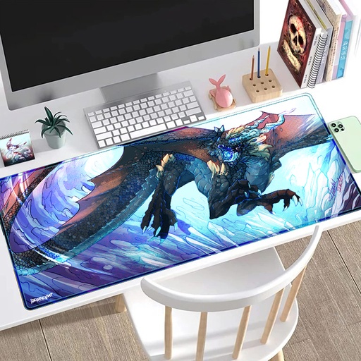 Desktop Gaming Mat - Ice Dragon - PREORDER