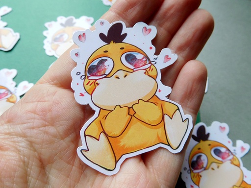 Psyduck - In Love - Sticker