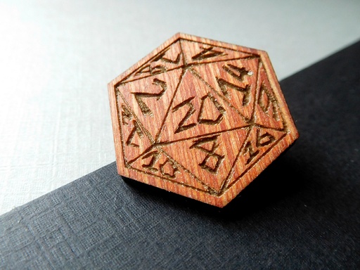 D20 - Wooden Pin