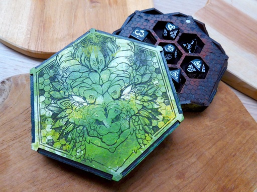 Dice Tray - Forest Dragon