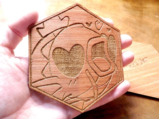 Wooden Coaster - Magikarp - Love