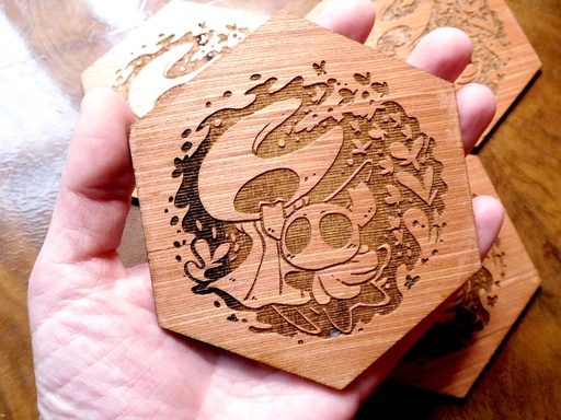 Wooden Coaster - Hollow Knight - Silksong