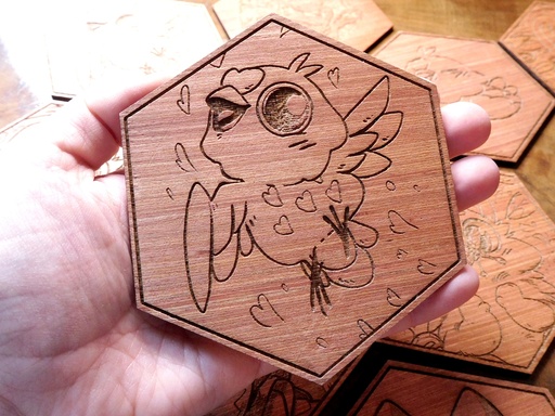 Wooden Coaster - Little Love Dove