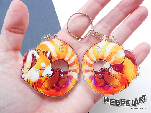 Red Panda - Acrylic keychain