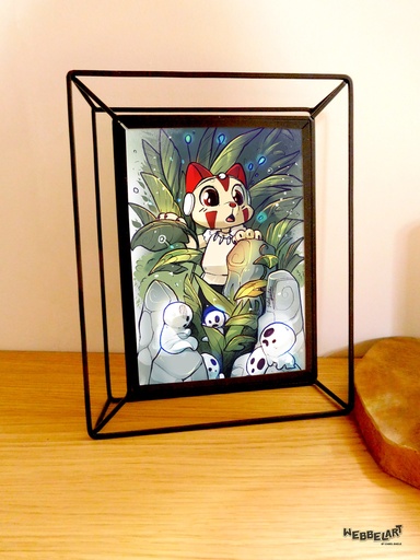 Artprint - Princess Mononoke Kitty Edition