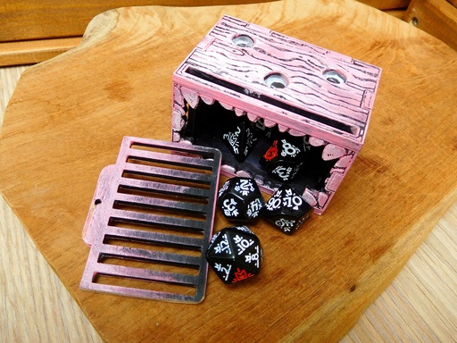 Dice Jail - Pink Googley eyed Mimic