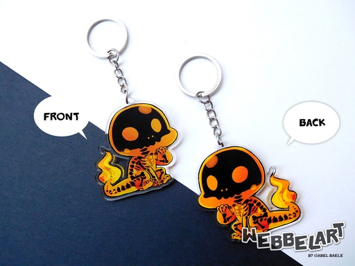 Pokemon Skeleton Charmander - voodoo edition - Acrylic keychain