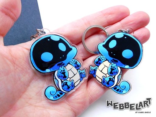 Pokemon Skeleton Squirtle - voodoo edition - Acrylic keychain