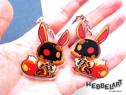 Pokemon Skeleton Eevee - voodoo edition - Acrylic keychain