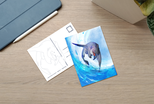 Postcard - Shark Dragon