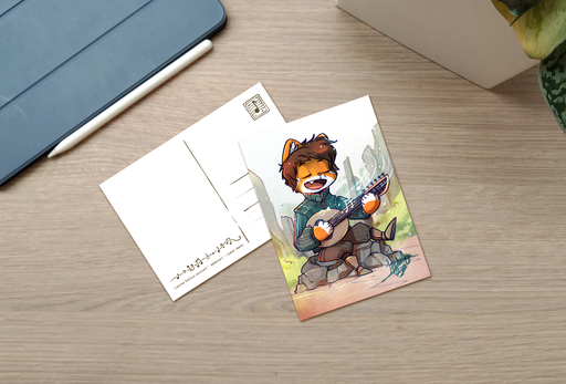 Postcard - Bard Kitty