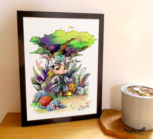 A3 Print Professor Willow and the special research after Mew