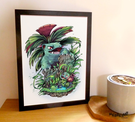 A3 Print Bulbasaur Family