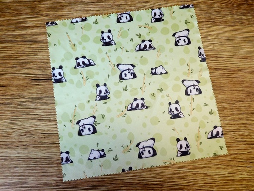 Lens cleaning Panda microfiber cloth for glasses and screens - Webbelart