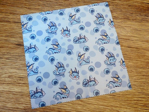 Lens cleaning cloth pokemon Vaporeon - microfiber cloth for glasses and screens - Webbelart