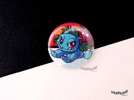 Button - Venusaur - 38mm Badge - #003