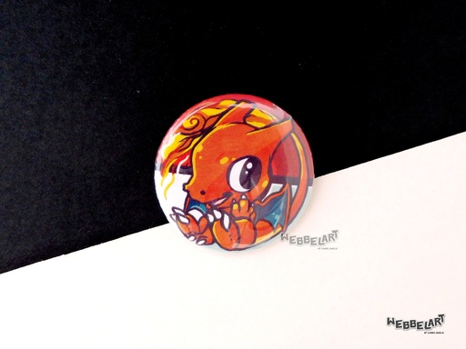 Button - Charizard - 38mm Badge - #006