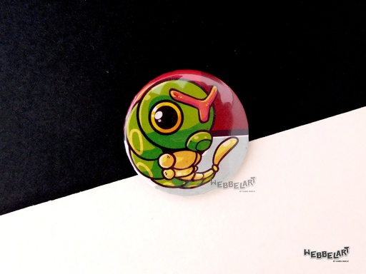 Button - Caterpie - 38mm Badge - #010