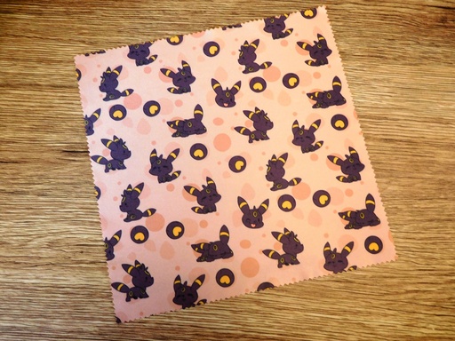 Lens cleaning cloth pokemon Umbreon- microfiber cloth for glasses and screens - Webbelart