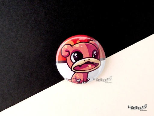 Button - Slowpoke - 38mm Badge - #079