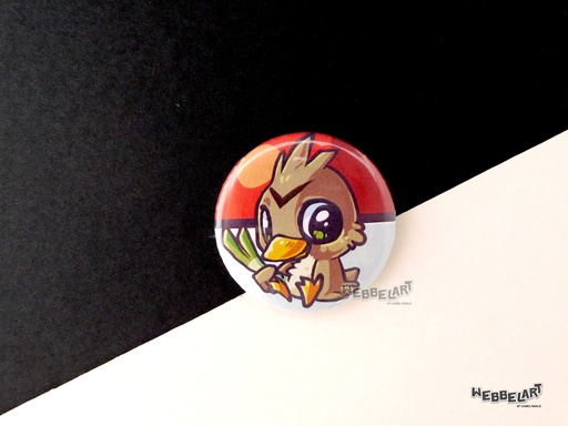 Button - Farfetch'd - 38mm Badge - #083