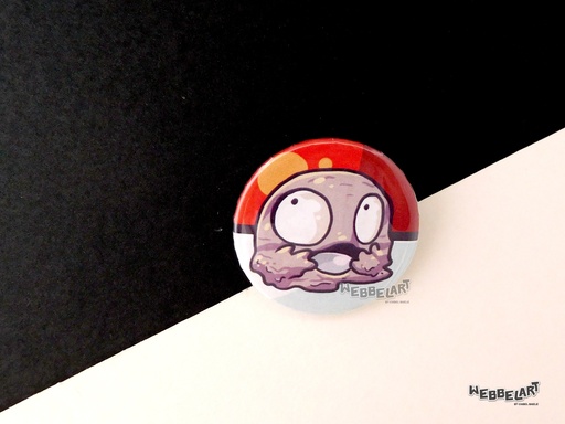 Button - Grimer - 38mm Badge - #088