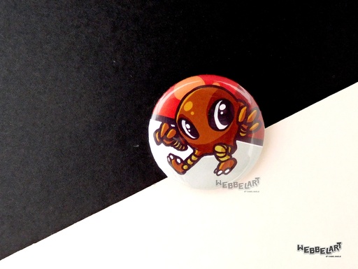 Button - Hitmonlee - 38mm Badge - #106