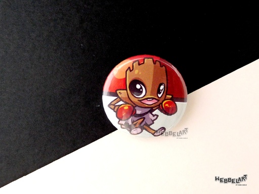 Button - Hitmonchan - 38mm Badge - #107