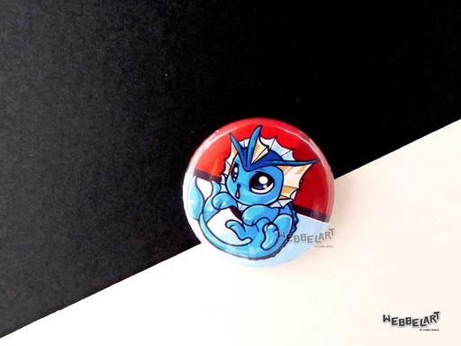 Button - Vaporeon - 38mm Badge - #134