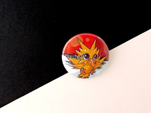 Button - Zapdos - 38mm Badge - #145