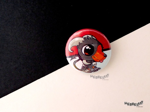 Button - Houndoom - 38mm Badge - #229