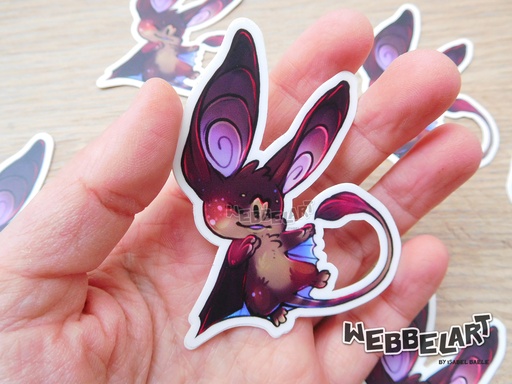 Fantasy Bat Vinyl Sticker