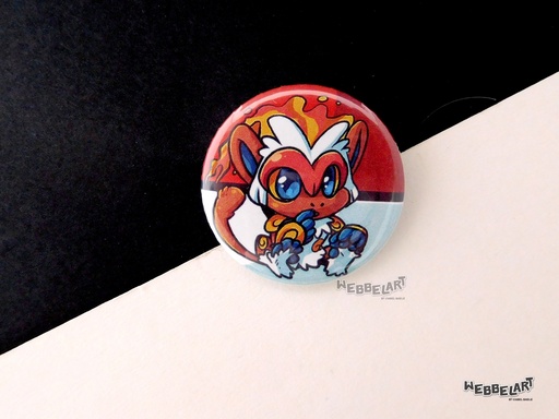 Button - Infernape - 38mm Badge - #392