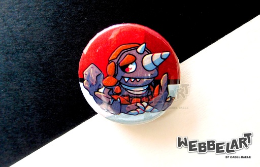 Button - Rhyperior - 38mm Badge - #464