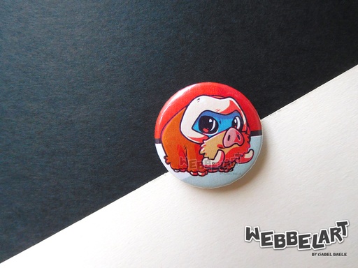 Button - Mamoswine - 38mm Badge - #473