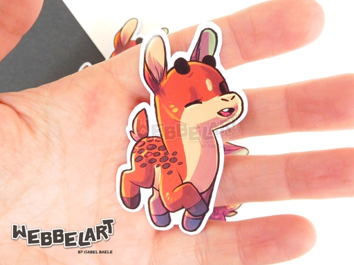 Running Little Deer Sticker