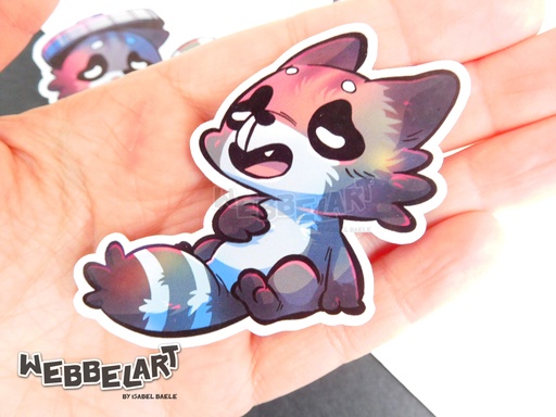 Lazy Trash Panda Sticker
