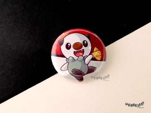 Button - Oshawott - 38mm Badge - #501